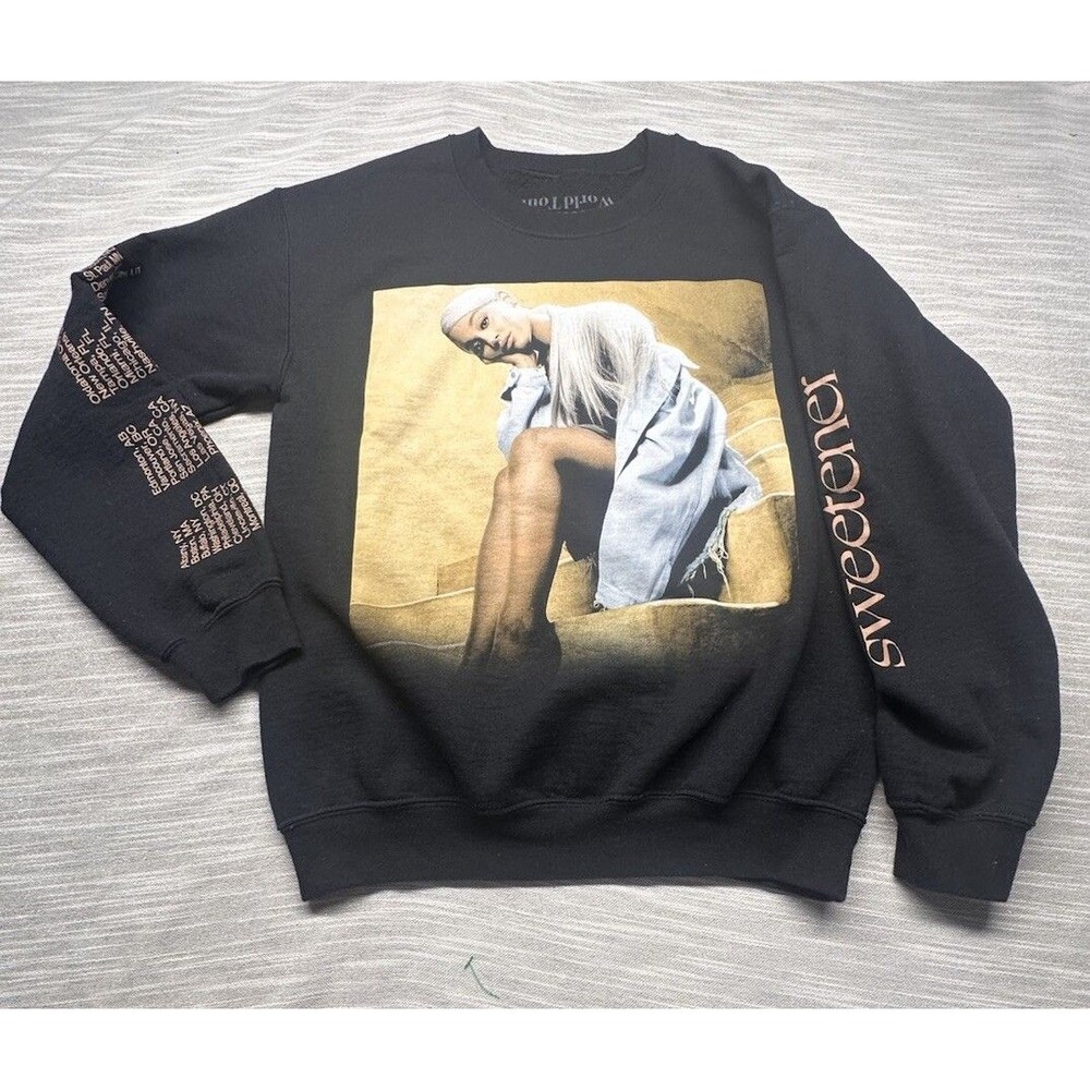 Ariana Grande Sweetener World Tour Sweatshirt Adult Small Black 2019 Concert